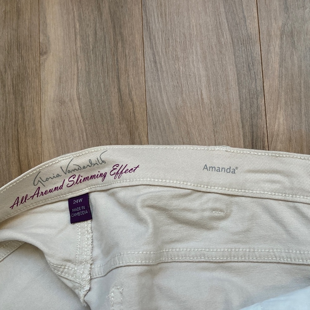 Gloria Vanderbilt stonewood jean Bermuda short flawless stretch classic rise 24W - Picture 7 of 15